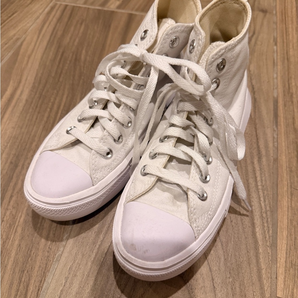 CONVERSE CHUCK TAYLOR ALL STAR MOVE LIFT HI PLATFORM SNEAKERS WHITE